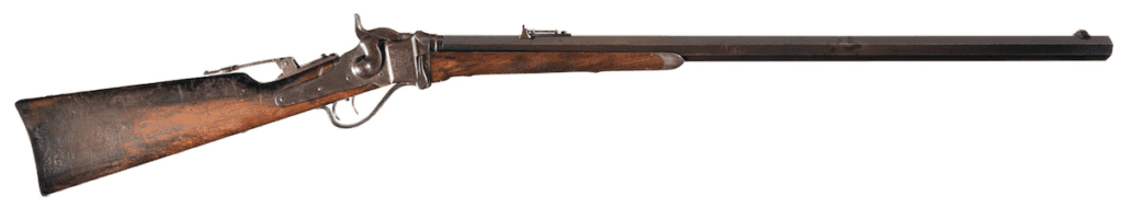 Sharps Model 1874 Sporting Rifle with tang sight used by bison hunters