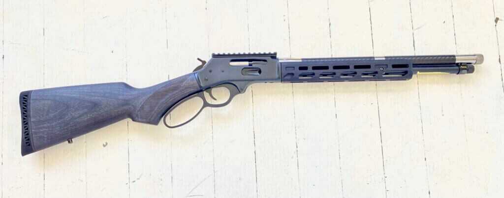 Henry SPD HUSH lever action rifle chambered in .30-30 Win shown out of the box
