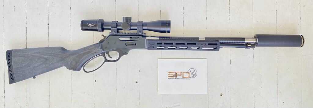 Henry SPD HUSH .30-30 fitted with Trijicon Huron 2.5-10x40 scope and SilencerCo Scythe Ti suppressor