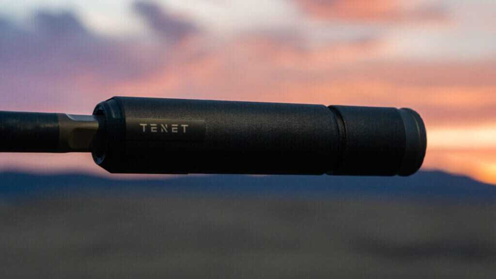 Tenet Vesper suppressor with phase shift technology designed to manipulate pressure-wave timing