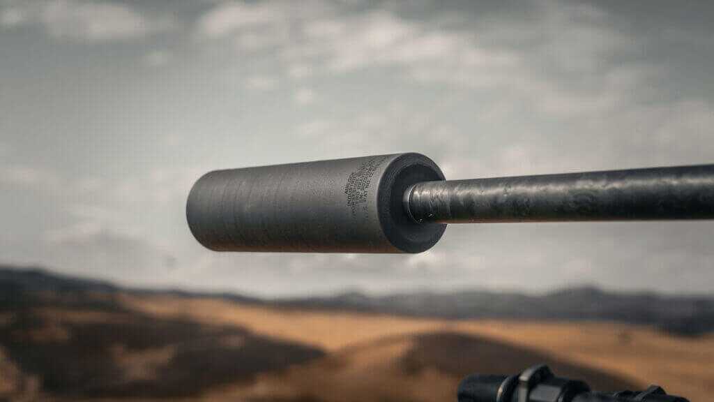 Airlock Zero Gravity 30 titanium hunting suppressor showing its compact 6-inch body and 7.5-ounce weight
