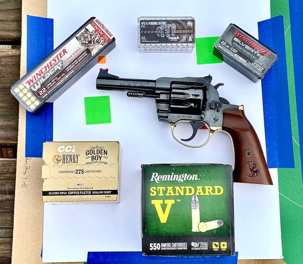 Henry Golden Boy Deadeye Revolver in .22 S/L/LR during outdoor range testing