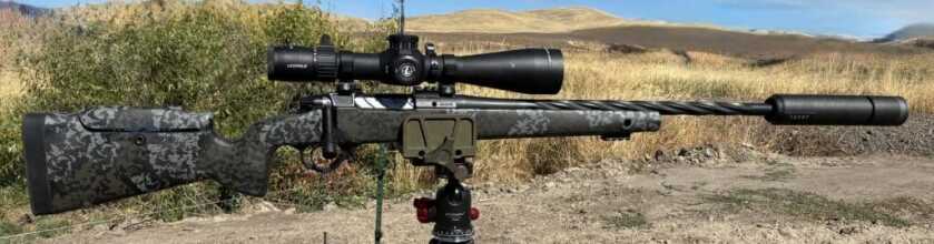 Tenet Vesper 6.5 suppressor mounted on a Seekins PH3 6.5 Creedmoor hunting rifle