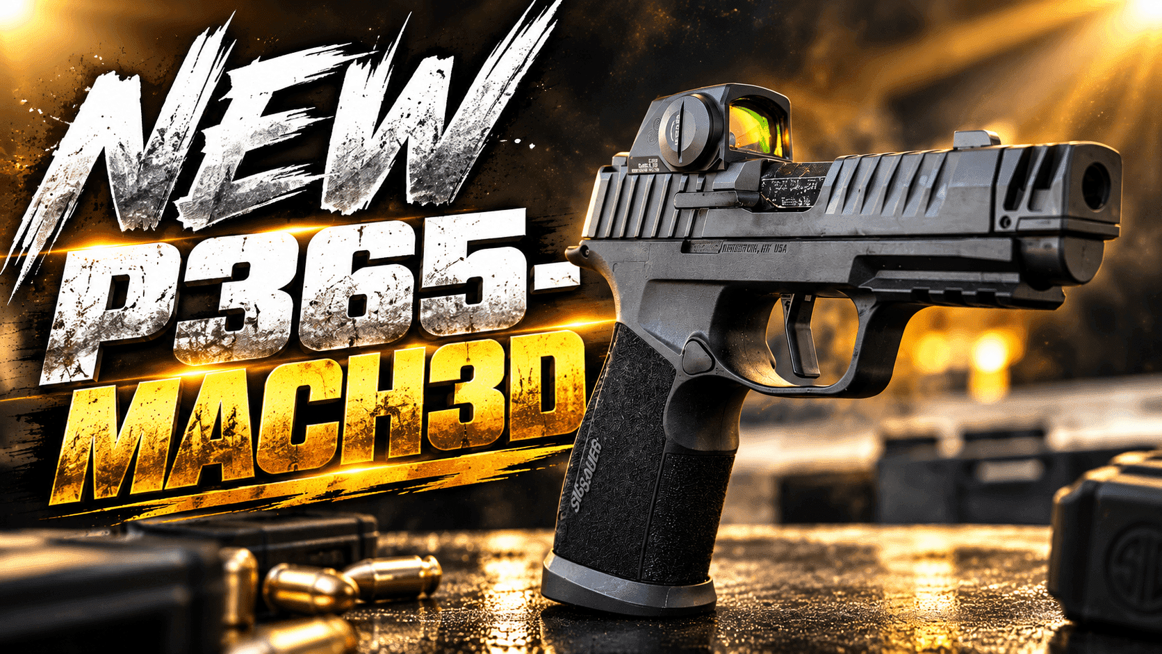 SIG P365-MACH3D compensated 9mm pistol, best new compensated P365 2026
