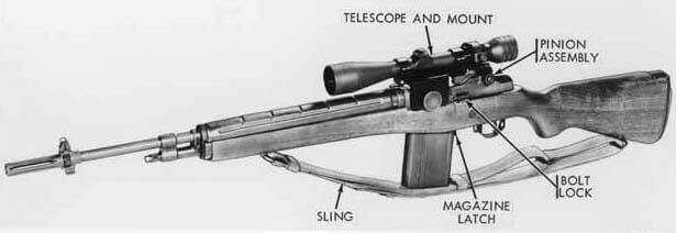 X21M M14 sniper rifle developed during the Vietnam War