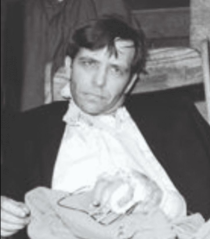Historical photograph associated with Garrett Trapnell, who concealed a .45-caliber automatic pistol in a fake arm cast before hijacking TWA Flight 2 in 1972.