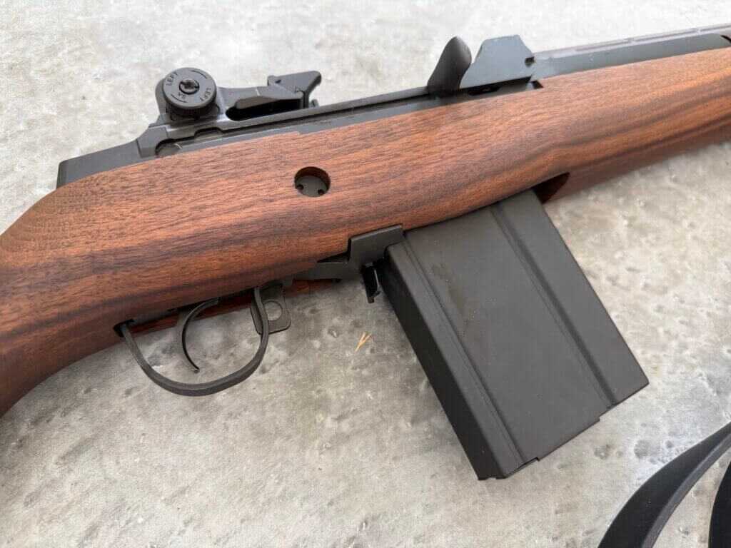 Springfield Armory M1A Standard Issue safety and magazine release controls