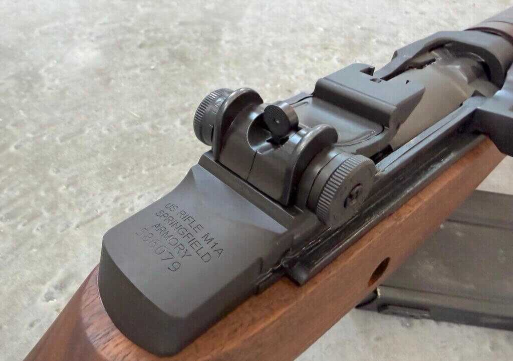 Springfield Armory M1A Standard Issue adjustable rear aperture sight