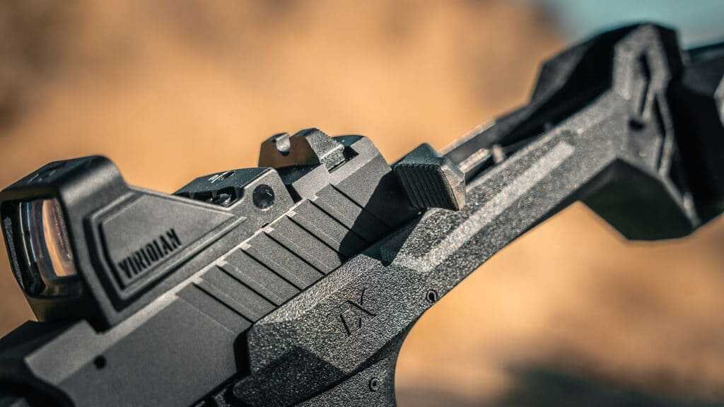 Taurus TX22 Braced TORO optics-ready pistol configured for RMSc-pattern red dot sights