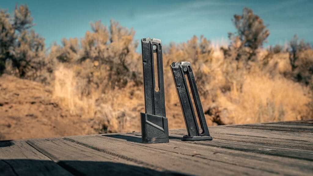Taurus TX22 Braced 22-round extended magazine and flush-fit 16-round magazine
