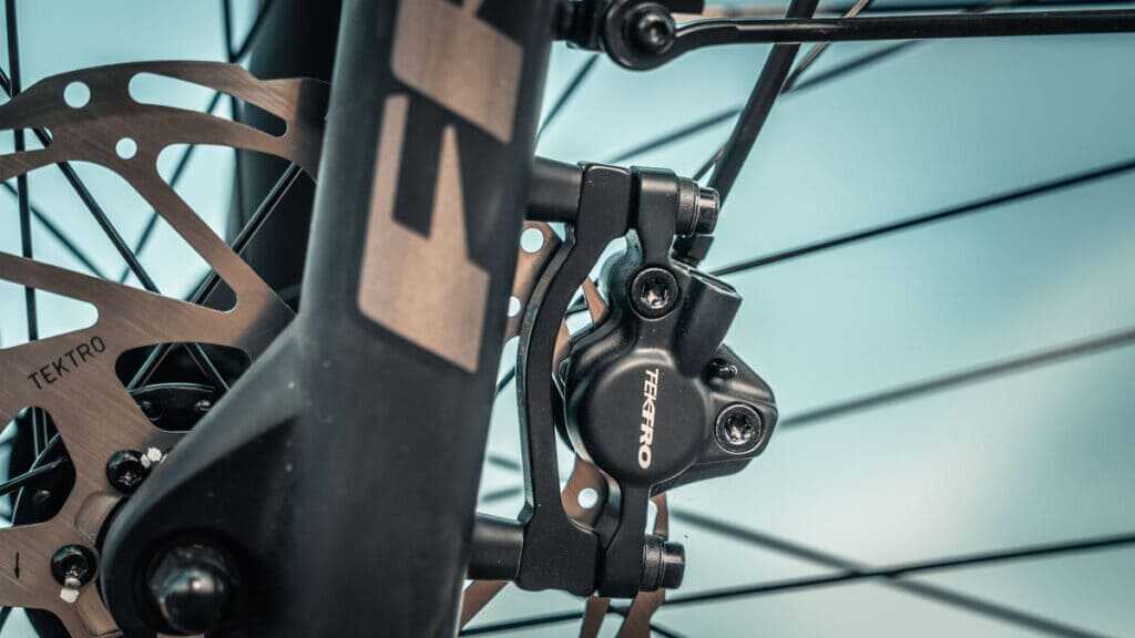 Velotric Nomad 2X hydraulic disc brake for control on steep hunting terrain