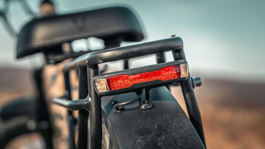 Velotric Nomad 2X integrated rear light turn signals and brake light