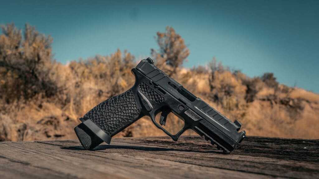 Springfield Echelon Pro 4.5F Comp 9mm with full-size grip, 4.5-inch slide and barrel, and three 20-round magazines