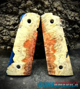 Hybrid Wood Burl Full Size 1911 Grips