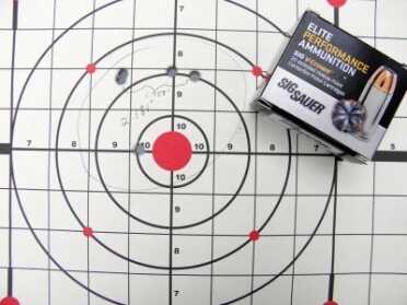 The Shotmaxx Wearable Shot Timer—Gear Review I liked the new Sig ammo. Groups were consistent, especially if you took out my occasional flier.