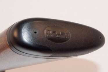 The Inflex recoil pad is soft, yet rounded and slick to prevent it from getting stuck on clothing during the mount.