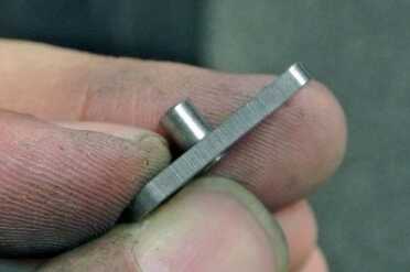 The rough lines are from the machining.  These need to go.