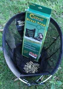 The Caldwell Brass Trap doubles as a trashcan when you leave the range.
