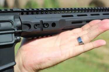 Parallax Tactical's Long Slim Forends The swells in the aluminum make ergonoic grips.