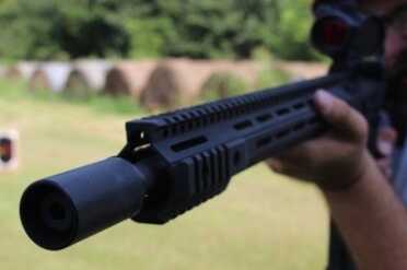 Parallax Tactical's Long Slim Forends The look of a long thin forend will make a gun like this, which has a 16.5 in ch barrel, look stretched out.