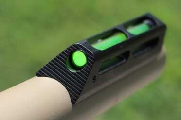 It fits the contour of the barrel perfectly, and makes target aquisition much faster than a typical bead. 