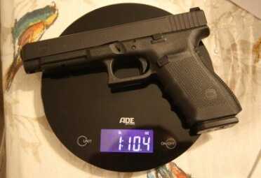 Glock 41 Gen. 4 - New Gun Review - Competition/Duty/Home Defense .45 ACP There are a few opinions online as to why the G41 is lighter than the smaller G21, yet it does not sport a slide cutout. The slide could be thinner. The barrel could be thinner. We didn't get a solid answer from Glock, so we will defer to the writers who claim that weight was taken out of the slide. It for sure is lighter, almost 2 ounces lighter.