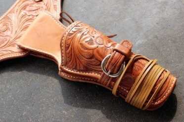 Ruger's SASS Tricked-out Vaqueros —Cowboy Shooting El Paso's holsters are ideal for the SASS set, and can be made flashy, like these, or more subtle.