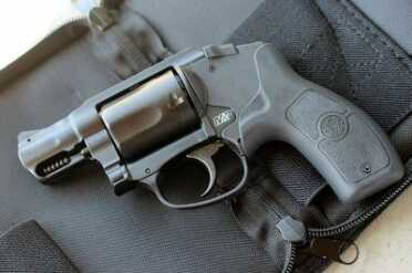 Smith & Wesson M&P .38 Hammerless Revolver w/Crimson Trace If you want to change the grip, it won't affect use of the laser. If this were my revolver, I'd likely choose something more slick. It is a J frame pistol, so there are hundreds of options.