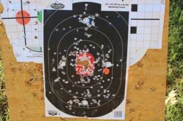 How easy is it to gauge accuracy? With shoot-and-see targets, it is easy. This will punch paper nicely. 