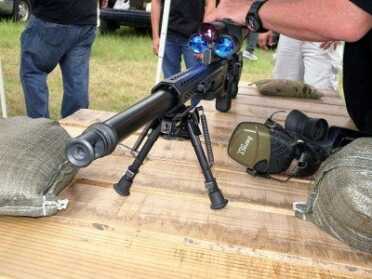 TrackingPoint Review - 70% First Hit Sniper Accuracy at 1,000 Yards! The combination of the weight of the TP XS1 .338 Lapua Magnum PGR and the effectiveness of the Blackout 90T muzzle brake greatly reduces felt recoil.
