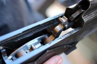 Check inside the gun and see if it has been modified. Sometimes you might find a gem, like this Tac-Con Raptor. 