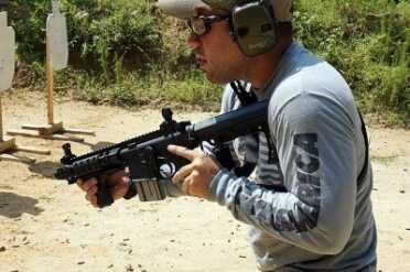 The A*B Arms P Grip--Review Getting down on a compact SBR isn't always ergonomically graceful.