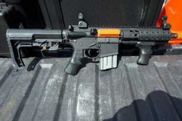 The A*B Arms P Grip--Review The P*Grip fits in well with the SBR.