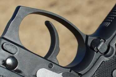 In Defense of the Beretta M9 The trigger guard has a slight corner for those who like to grip there with the support hand.