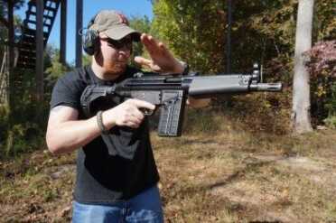 When the mag is in place, chop the bolt back into place. 