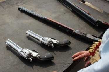 Ruger's SASS Tricked-out Vaqueros —Cowboy Shooting The original 3 gun competition--only with 4 guns.