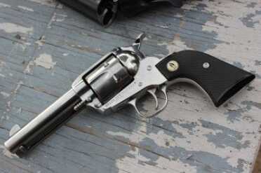 Ruger's SASS Tricked-out Vaqueros —Cowboy Shooting The SASS emblem on the handle commemorates the sport.
