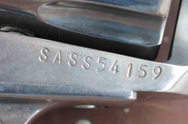 Ruger's SASS Tricked-out Vaqueros —Cowboy Shooting The serial numbers begin with SASS.