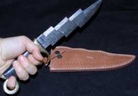 This is probably the coolest of the bunch. It was $69 with shipping, and each of those flats is razor sharp, and sharpenable with a small stone.  Against a grizzly bear I'd take that badboy any day. 