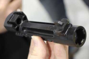 The barrel on the new DE will be modular between calibers.