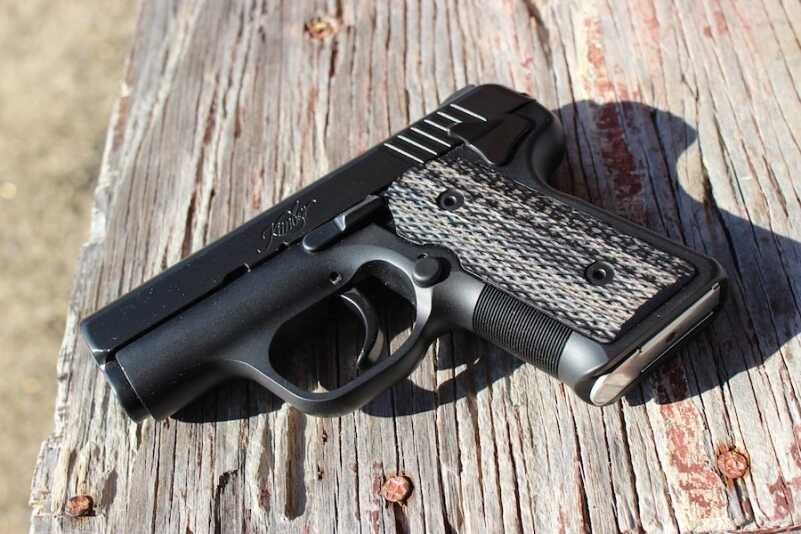 The grips have been recessed into the frame, which keeps width narrow.
