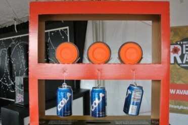 You can see the little flaps that stick up to hold the clays in place.