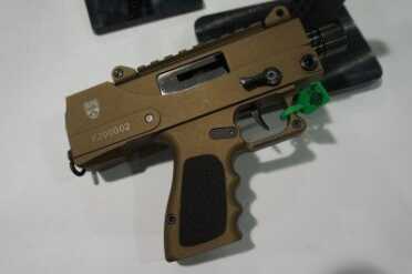 9mm MAC-10 Takes Glock Mags - Masterpiece Arms DMG - SHOT Show 2015 The appeal of this design, originally, was full-auto in the smallest possible package. Will the semi-auto prove as popular?