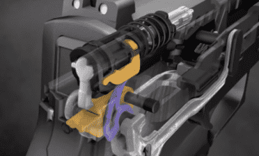 Internal safeties prevent the striker from firing unless the trigger is pulled. Another locks the striker if the slide is out of battery.