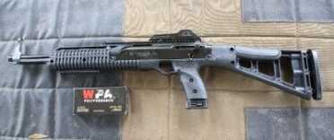 Cheap Guns: Hi-Point 45ACP Tactical Carbine - 4595TS Review The Hi-Point 4595 TS is probably the cheapest pistol caliber carbine on the market. Your local gunshop probably has 4 of them on the shelf, in all the calibers. They work great, shoot great, and are accurate enough.