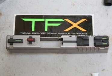 Before and after sights on my XD-S .45ACP