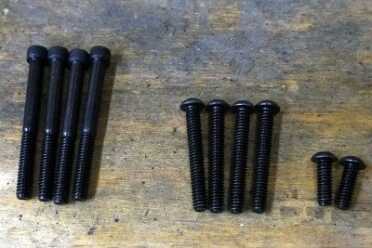 These bolts hold together the jigs and keep the work from shifting. 