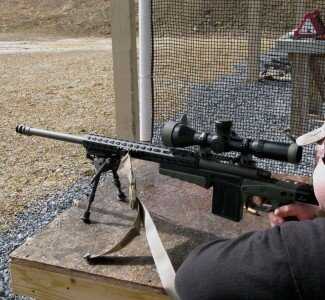 The magazine cut out on the left side lets 10 round AICS mags be loaded without having to lift the rear of the stock up or breaking the cheek weld. 