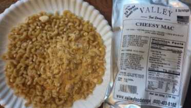 Prepping 101: NO BS Bugout Bag Basics & Essentials The only issue we have seen with the Valley food has been in storing it at 80 or so degrees. the Cheesy Mac bag expanded due to some kind of reaction. It seems fine, but that isn't a good sign. I'm cooking it next week to try a small rocket stove. Similar cheese powders from Honeyville in #10 cans with oxy absorbers have not reacted in the same room.