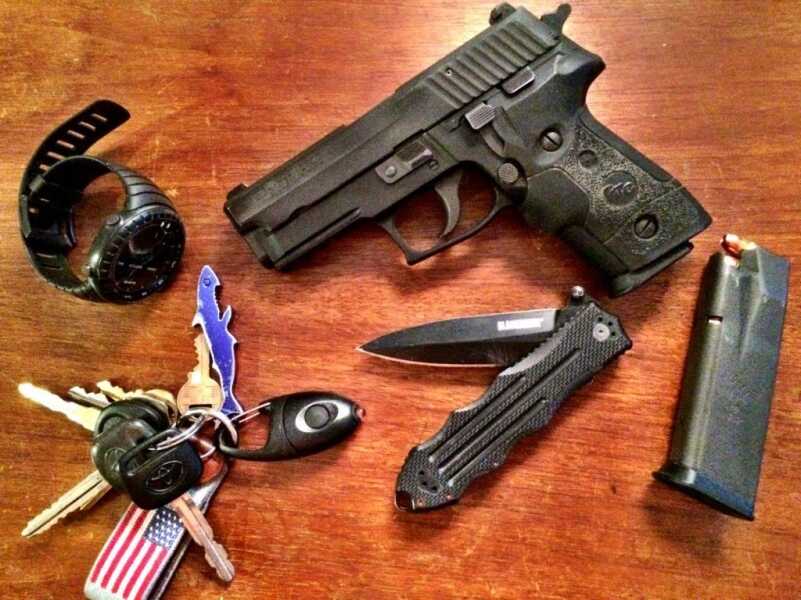 EDC: Gun Writer and Court Jester Here in the sauna of the Southeast, I generally carry a light load.